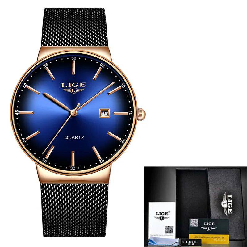 Relógio Lige Masculino Minimalista com Calendário - Zellum