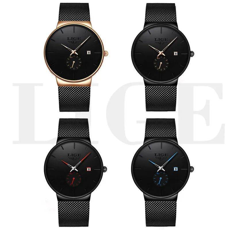 Relógio Lige Masculino de Aço Inox com Calendário - Zellum