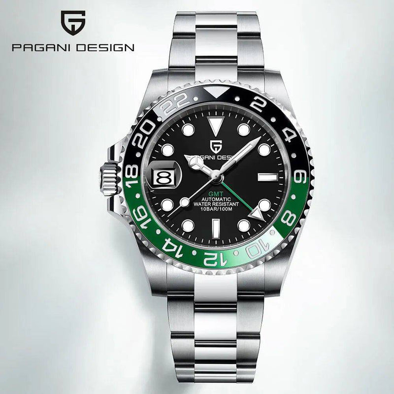 Relógio Pagani Masculino Premium com Vidro de Safira e Pulseira de Aço - Zellum