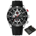 Relógio Masculino Esportivo Naviforce Preto Prata - Zellum