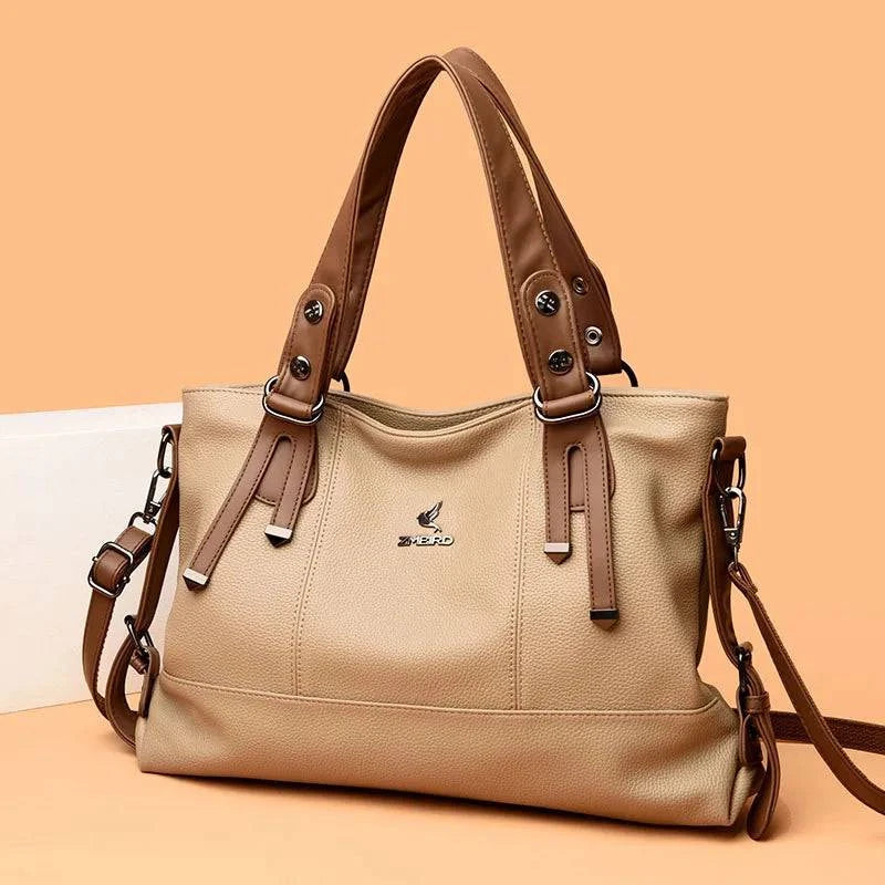 "Imagem de bolsa feminina de mão em couro genuíno"