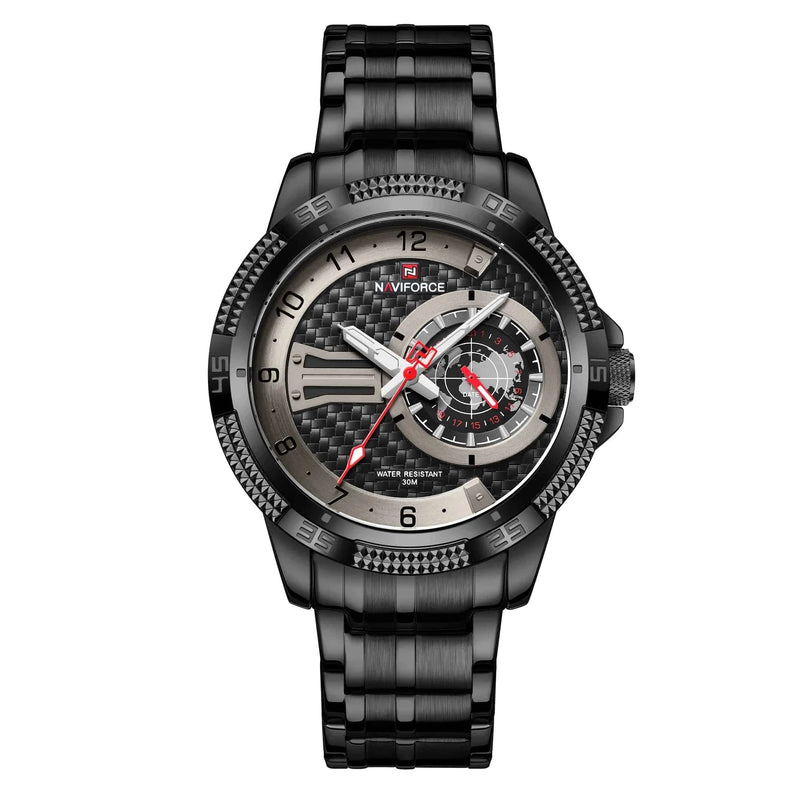 Relógio Masculino Elegante NaviForce Preto - Zellum