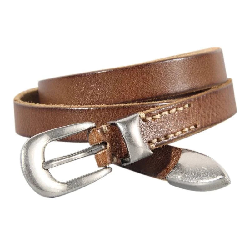 Cinto Feminino Estilizado em Couro - Zellum