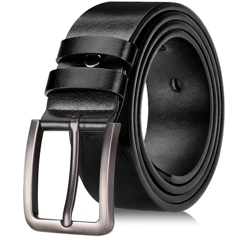 Alt text: Cinto de Couro Masculino Active marrom, elegante e durável.