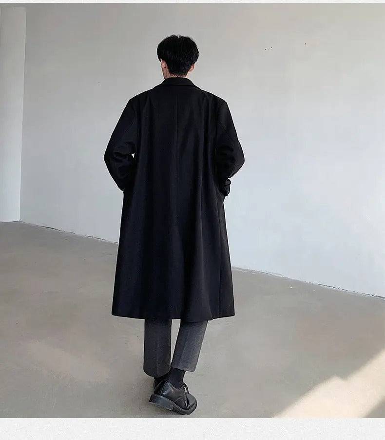 Sobretudo Masculino Longo Social de Lã Premium - Zellum