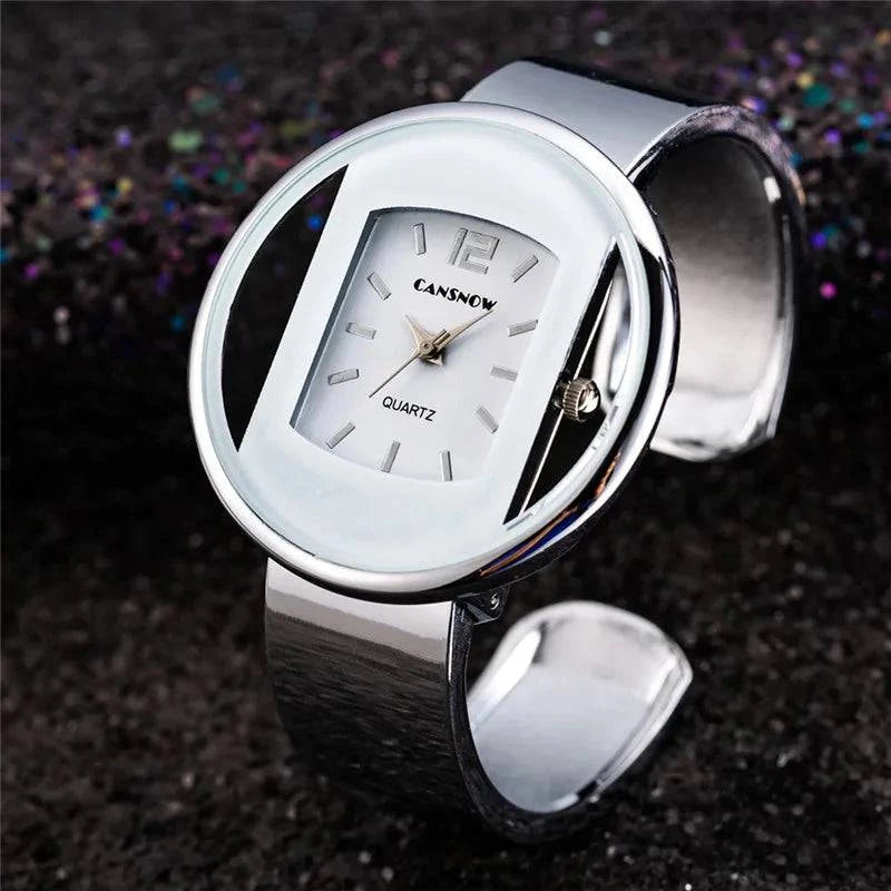 Relógio Feminino Pulseira Bracelete Branco - Zellum