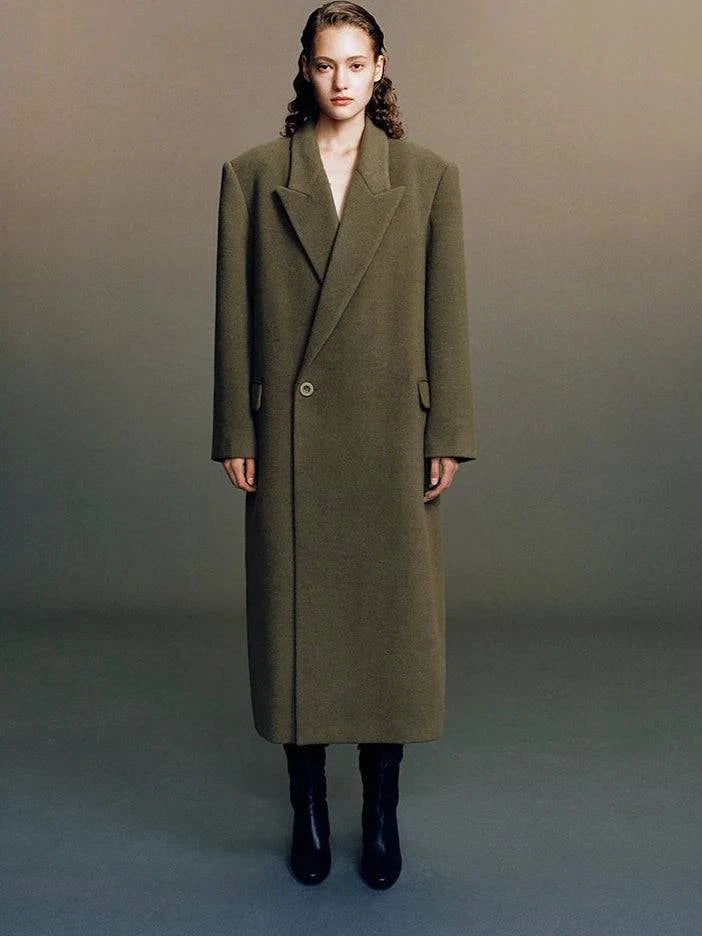 Sobretudo Feminino Longo Verde - Zellum