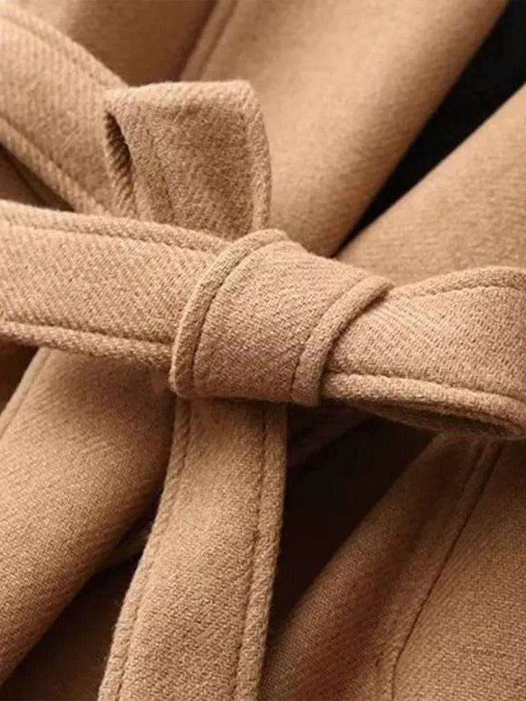 Sobretudo Feminino Longo com Cinto - Zellum