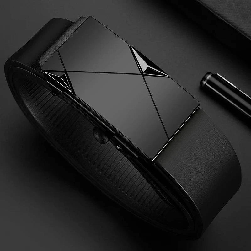 Cinto de Couro Masculino Essential Preto - Zellum