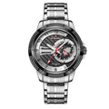 Relógio Masculino Elegante NaviForce Prata Preto - Zellum