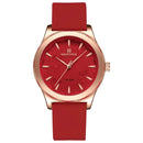 Relógio Naviforce mostrador vermelho com pulseira vermelha rosé