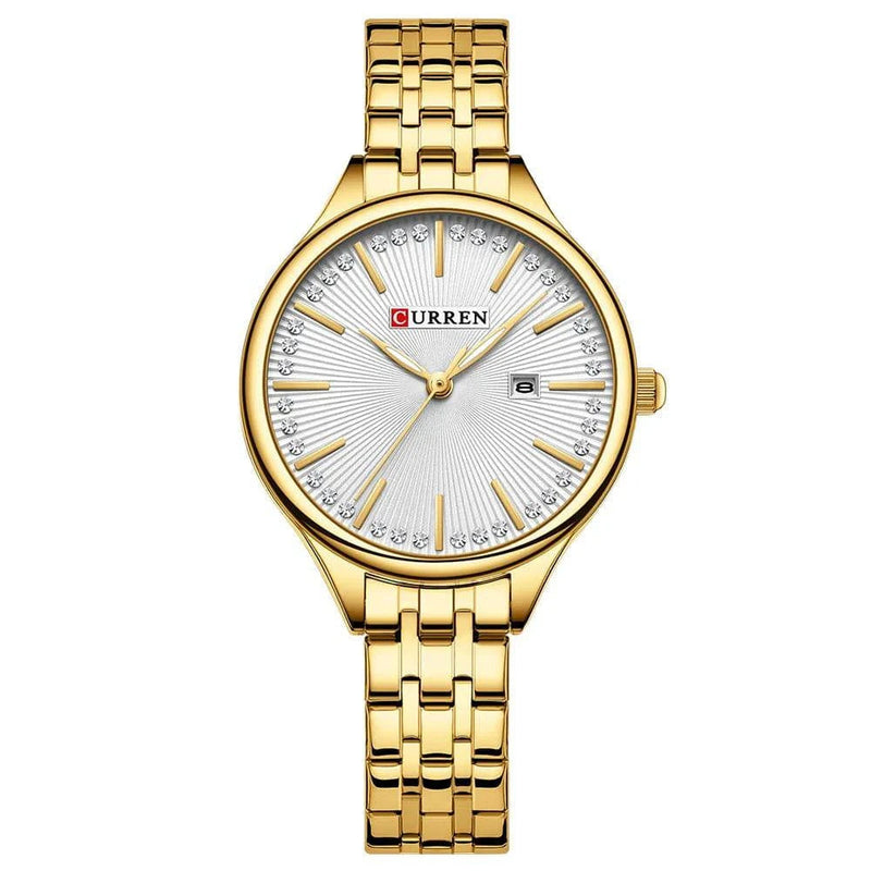 Relógio Feminino Curren de Luxo Feito em Aço Inox - Zellum