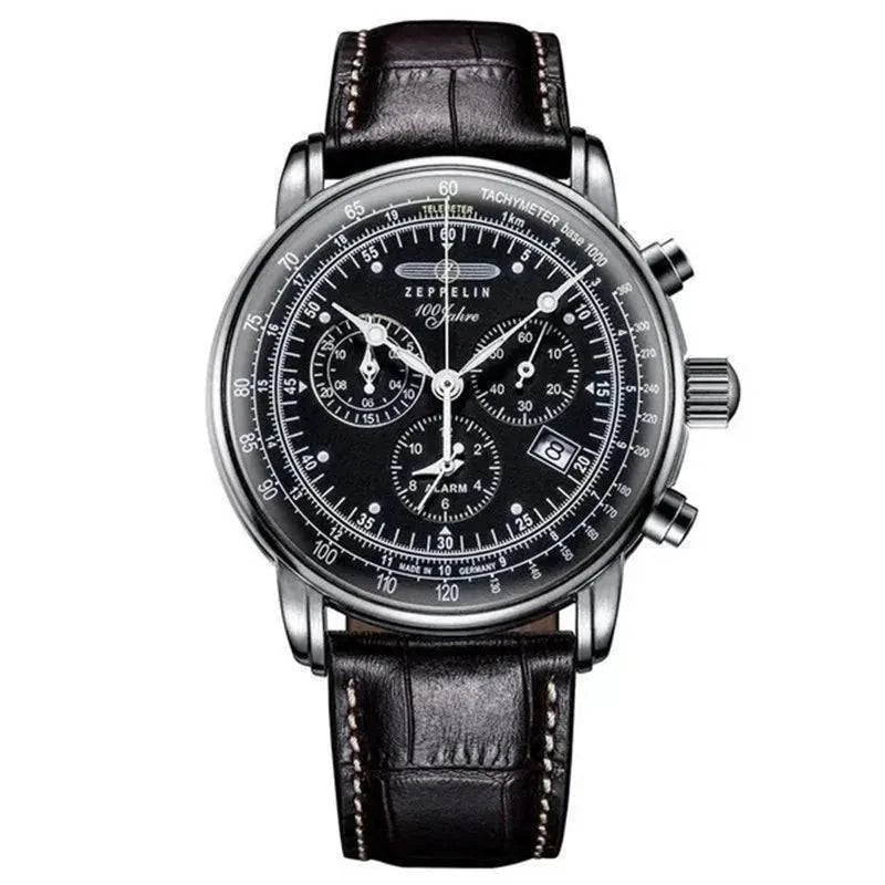 Relógio Masculino Clássico Zeppelin com Pulseira de Couro - Zellum