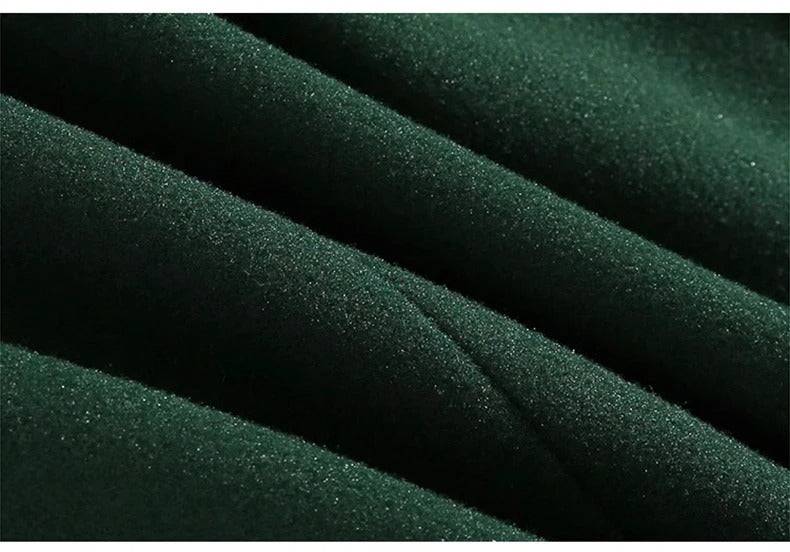 Sobretudo Masculino Longo Verde Sem Botão - Zellum