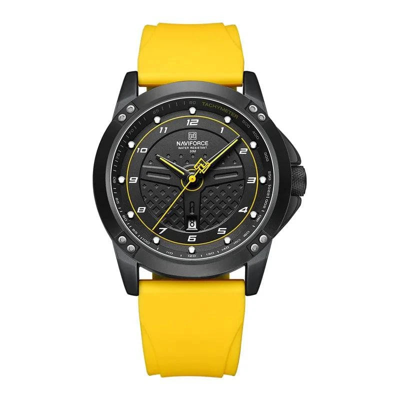 Relógio Masculino Naviforce Casual Amarelo - Zellum