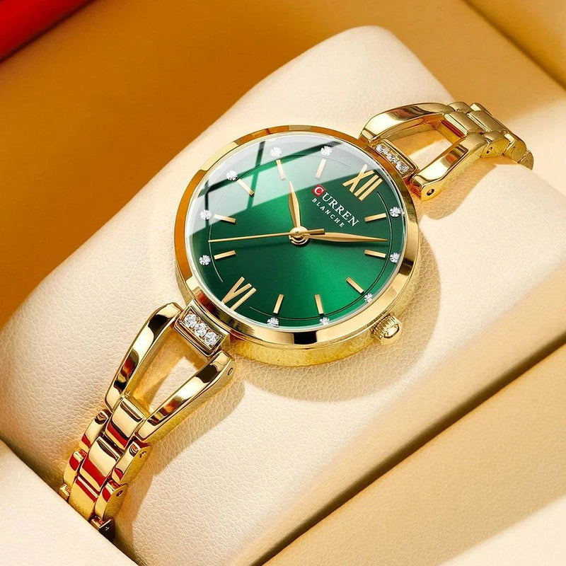 Relógio Feminino de Luxo Curren Feito em Aço Inox - Zellum