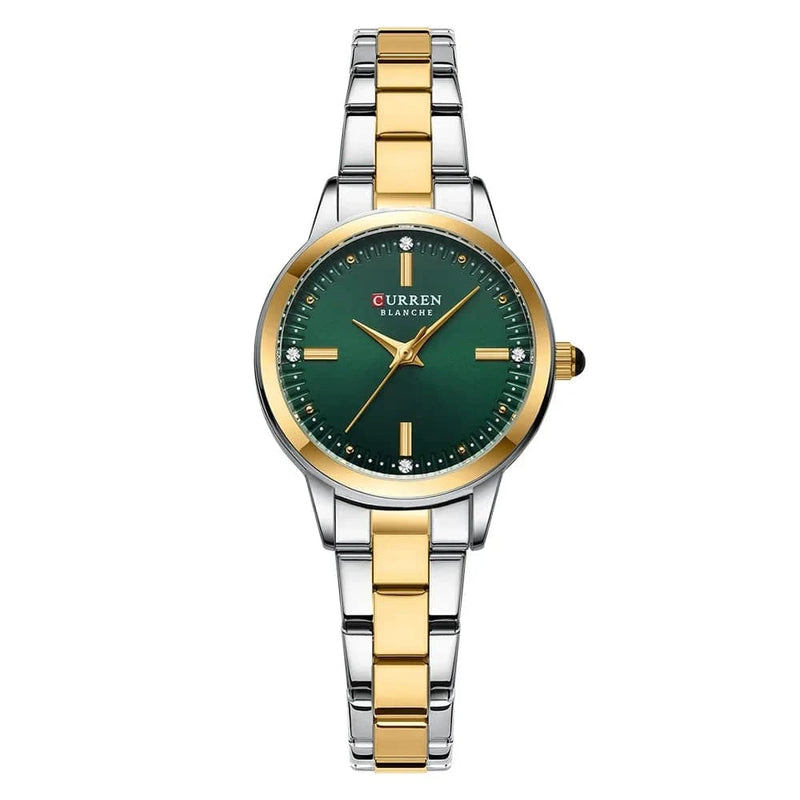 Relógio Feminino Luxo Bicolor Curren Blanche - Zellum