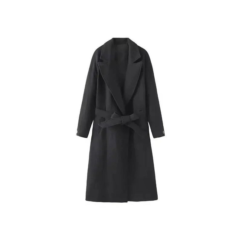 Sobretudo Feminino Longo com Cinto - Zellum