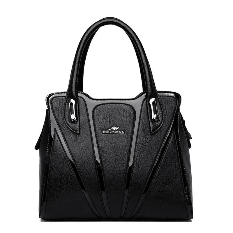 Bolsa feminina de couro crossbody em tom allure elegante.