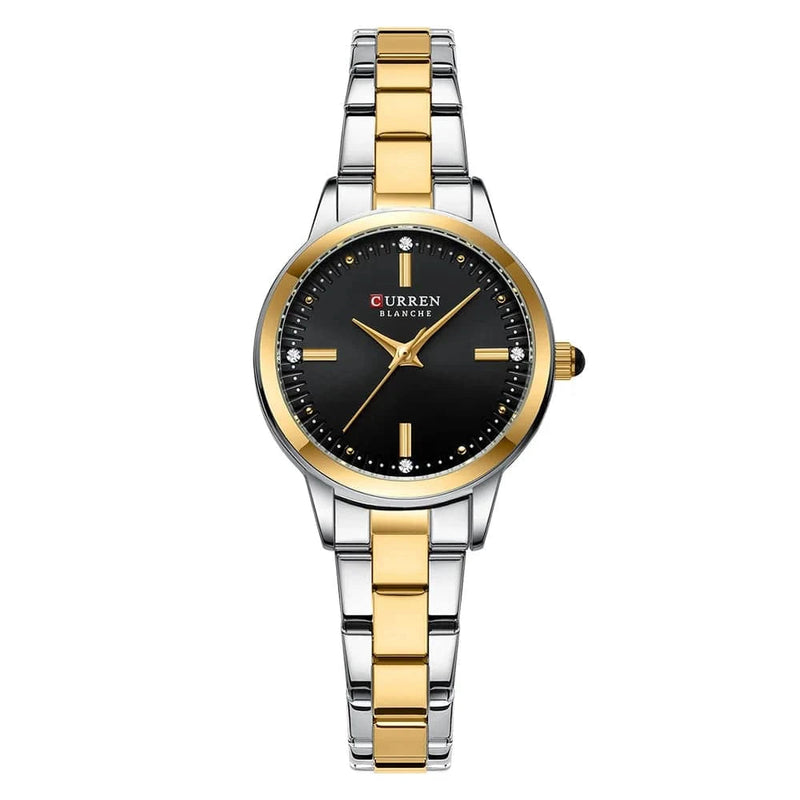 Relógio Feminino Luxo Bicolor Curren Blanche - Zellum