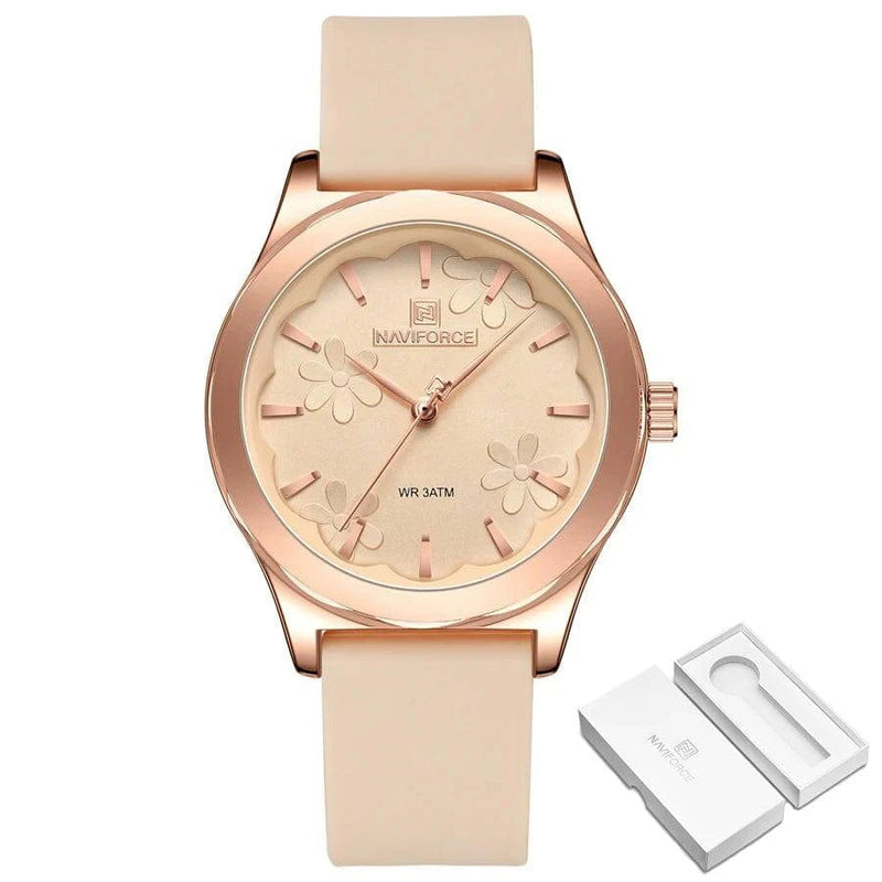 Relógio Feminino Naviforce Floral Rosé Rose - Zellum