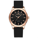 Relógio Naviforce caixa rosé mostrador preto e pulseira de couro