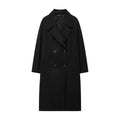 Sobretudo Feminino Longo Premium Feito em Lã Preto - Zellum