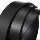 Cinto de couro preto masculino com textura em relevo