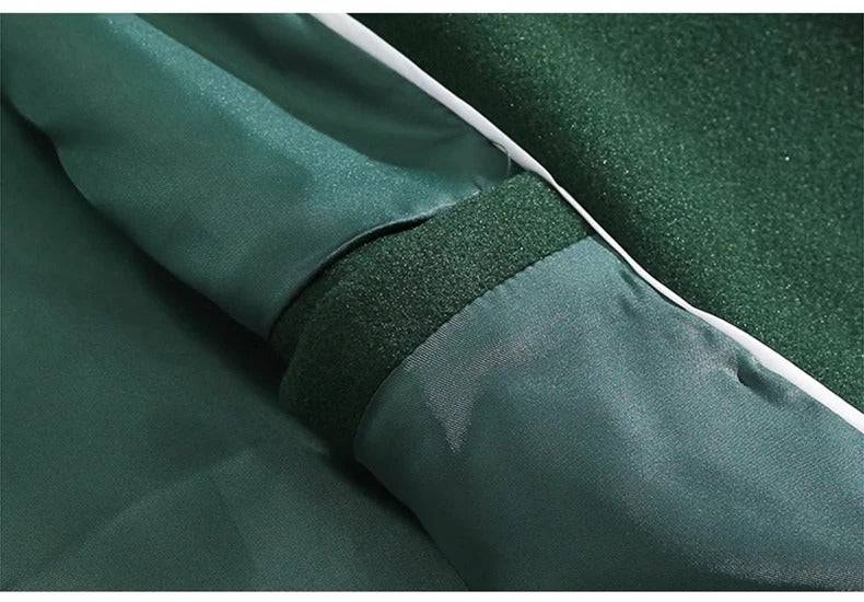 Sobretudo Masculino Longo Verde Sem Botão - Zellum