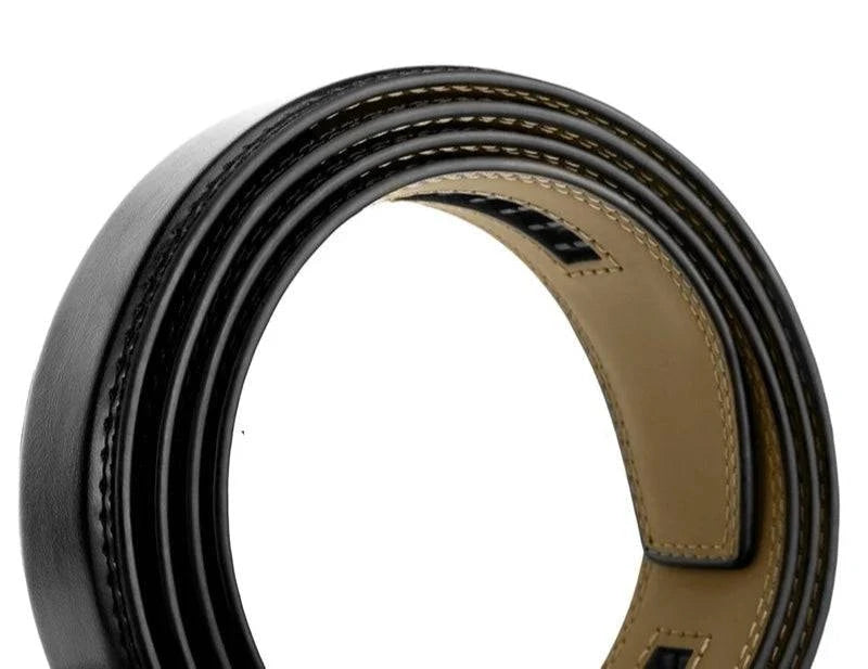 Cinto de Couro Genuíno Masculino Timber Marrom Escuro.
