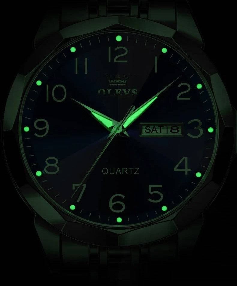 Relógio Masculino de Luxo Olevs em Aço Inox - Zellum