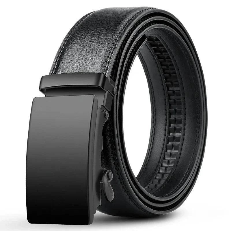 Cinto de Couro Masculino Milano Automático Preto - Zellum