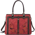 Alt text: Bolsa feminina de couro legítimo na cor preta sofisticada.