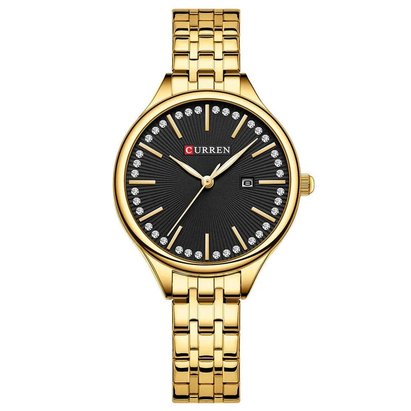 Relógio Feminino Curren de Luxo Feito em Aço Inox - Zellum