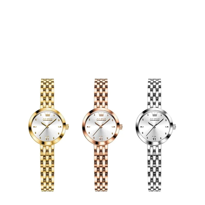 Relógio Feminino de Luxo com Pulseira de Aço Inoxidável - Zellum