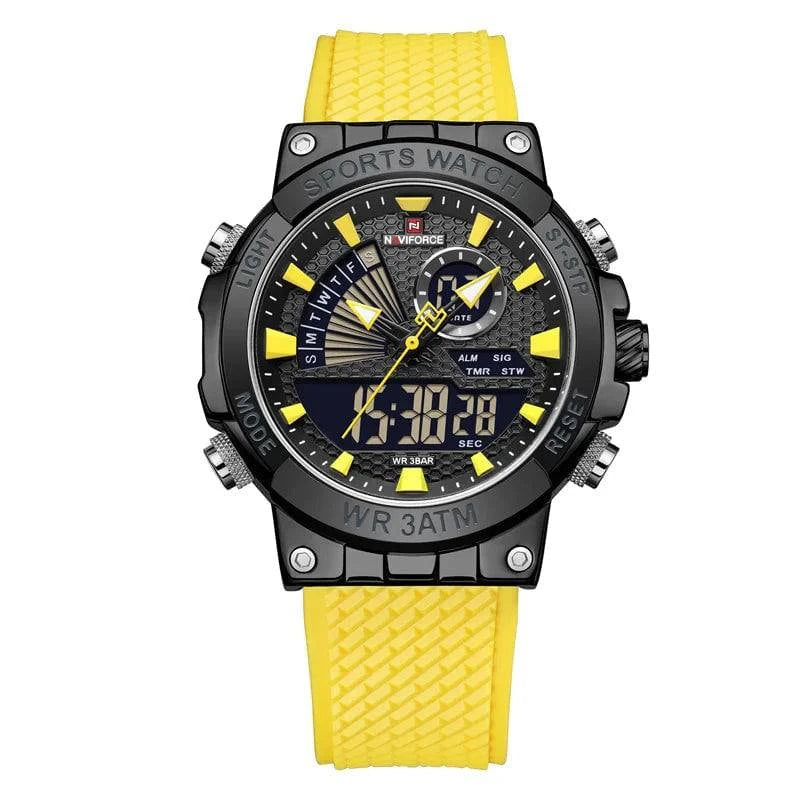 Relógio Masculino Casual NaviForce Amarelo - Zellum