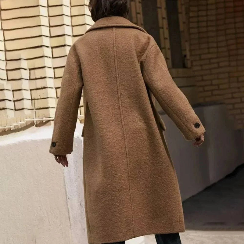 Sobretudo Feminino Longo Elite Feito em Lã - Zellum