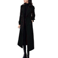 Sobretudo Feminino Longo Feito em Lã Preto - Zellum