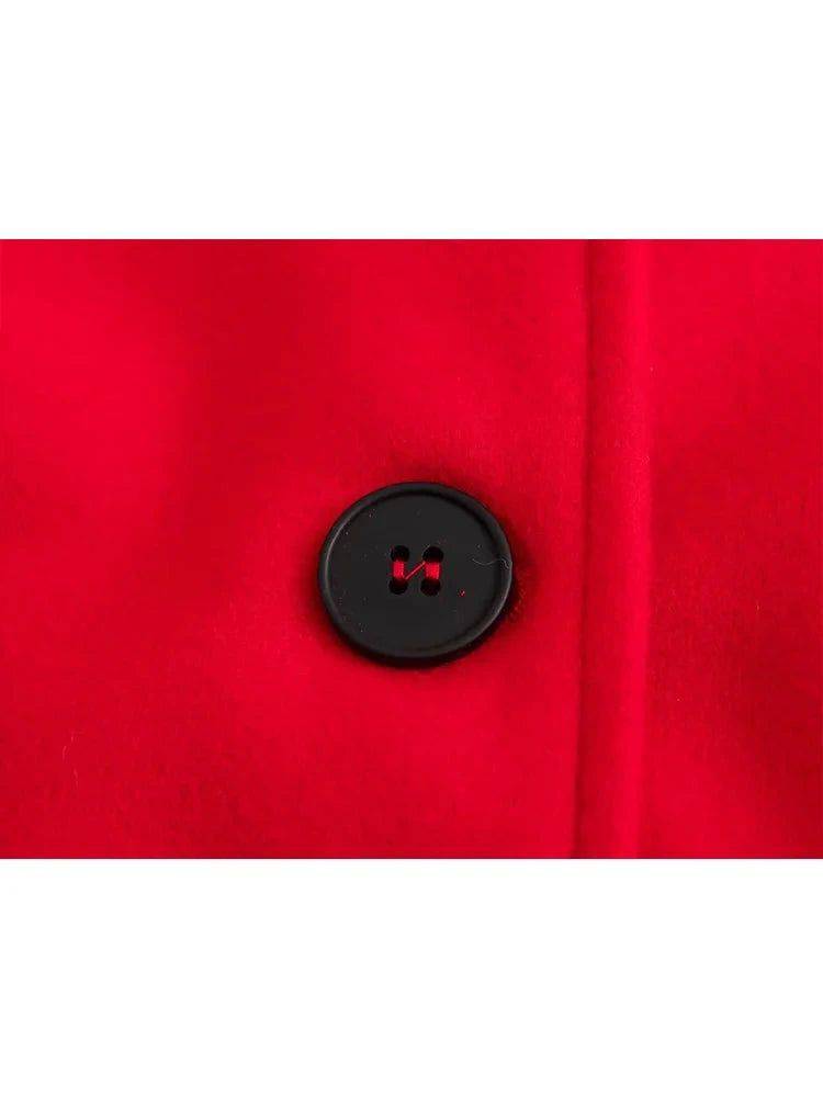 Sobretudo Longo Feminino Vermelho Alex - Zellum