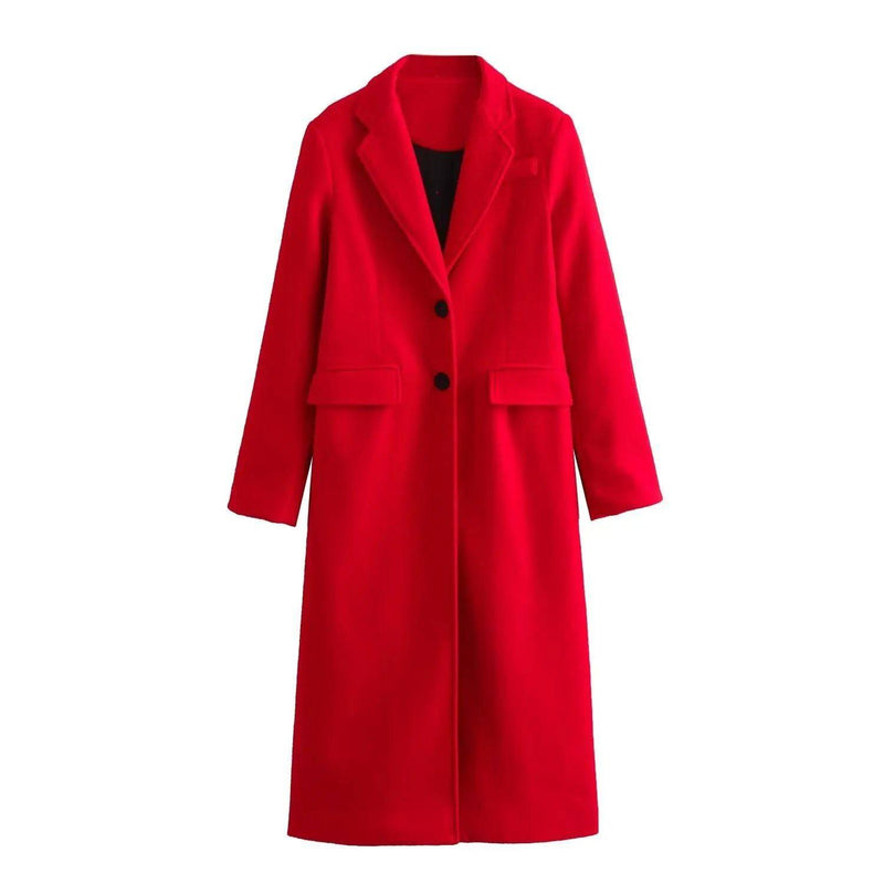 Sobretudo Longo Feminino Vermelho Alex Vermelho - Zellum