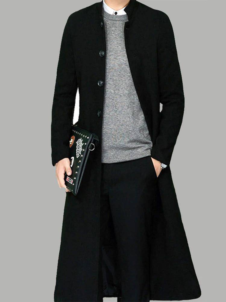 Sobretudo Masculino Longo Contemporary Preto - Zellum