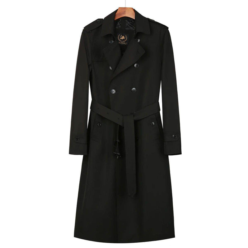Sobretudo Masculino Longo Frost Elite Com Cinto Preto - Zellum