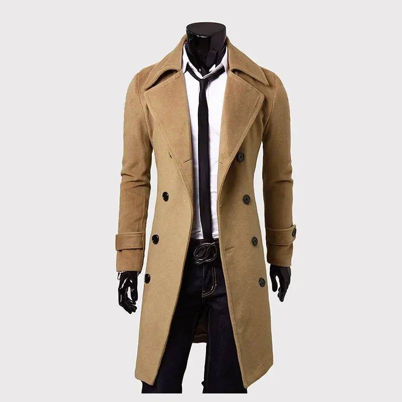 Sobretudo Masculino Longo Ômega Caqui - Zellum