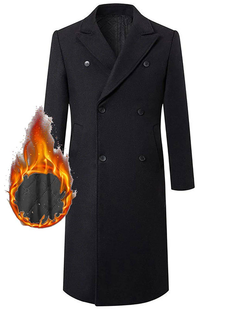 Sobretudo Masculino Longo Refined Preto - Zellum