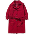 Sobretudo Masculino Longo Vermelho Vermelho - Zellum