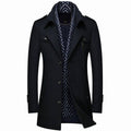 Sobretudo Masculino Moderno Casual Para Frio Preto - Zellum