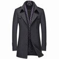 Sobretudo Masculino Moderno Casual Para Frio Cinza - Zellum