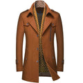Sobretudo Masculino Moderno Casual Para Frio Camel - Zellum