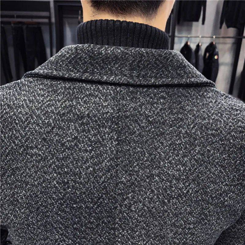 Sobretudo Masculino Moderno Com Corte Europeu - Zellum