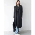 Sobretudo Social Longo Feminino Preto - Zellum